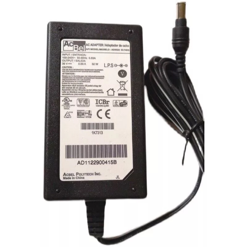 *Brand NEW*Original AcBel 36V 0.88A AC Adapter AD9024 ID 740G Power Supply